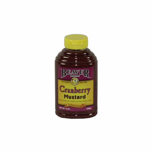 6-PACK OF MUSTARD CRANBERRY SQUZ BOTT