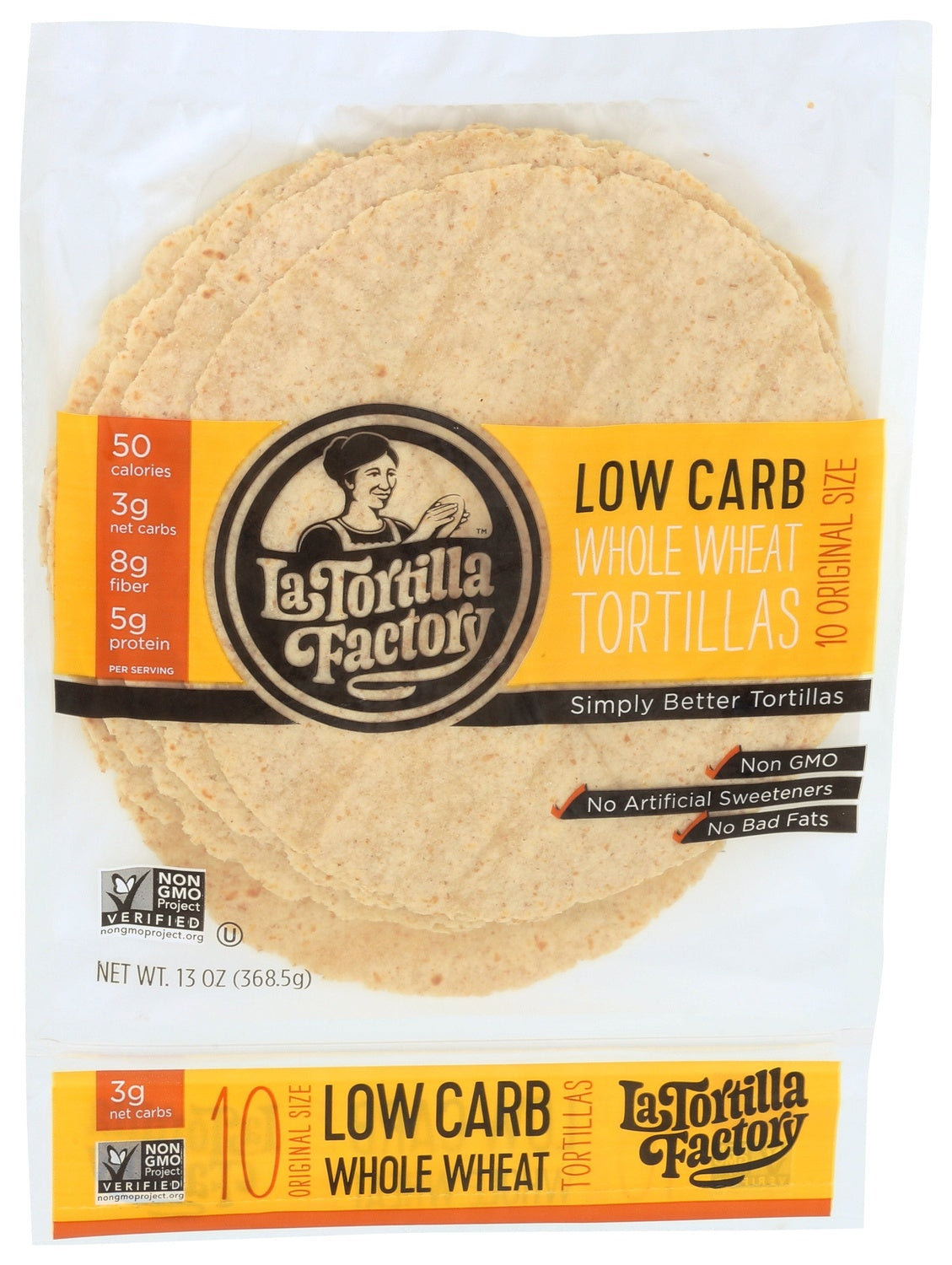10-PACK OF TORTILLA WHEAT LOW CARB, ORIGINAL