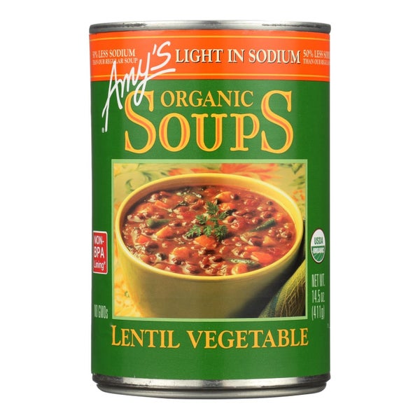 12-PACK OF SOUP VEGETABLE LENTIL LOW SODIUM