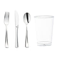 120-PACK OF Set Cutlery w/ Cup Disposable