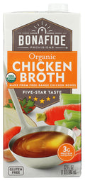 6-PACK OF Broth Chicken Bonafide 32 fo