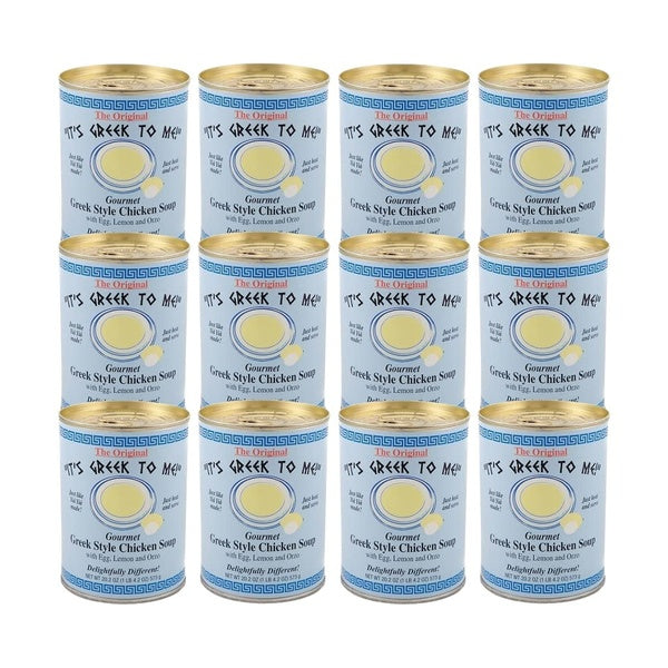 12-PACK OF Soup Chicken Greek Style Its Greek To Me 20.2 oz