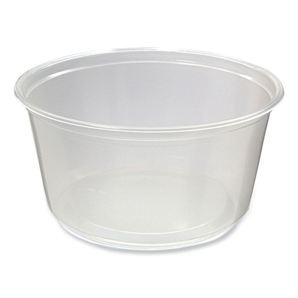 500-PACK OF Container Food Fabri-Kal 12 oz Clear Plastic Microwavable Deli Containers - 4.6" Diameter x 2.3" Height - 500 Count for Soups and Salads