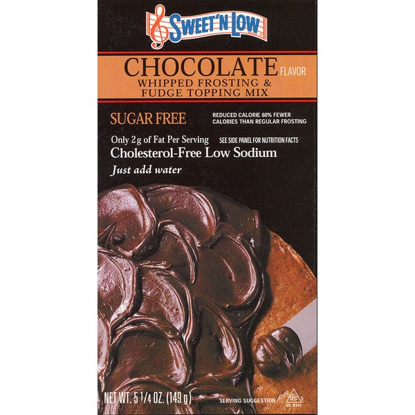 12-PACK OF Baking Mix Chocolate Frosting Sugar Free Sweet'N Low, Bernard Food Industries