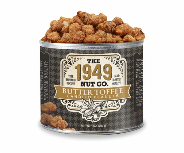 12-PACK OF Peanut Roasted Butter Toffee Sm, 1949 Nut Company