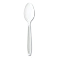 100-PACK OF Cutlery Plastic SOLO HSWTX-0007 Heavyweight Full-Length Polystyrene Spoons - White - Durable Disposable Cutlery (100 Count)