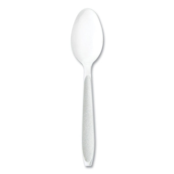 100-PACK OF Cutlery Plastic SOLO HSWTX-0007 Heavyweight Full-Length Polystyrene Spoons - White - Durable Disposable Cutlery (100 Count)