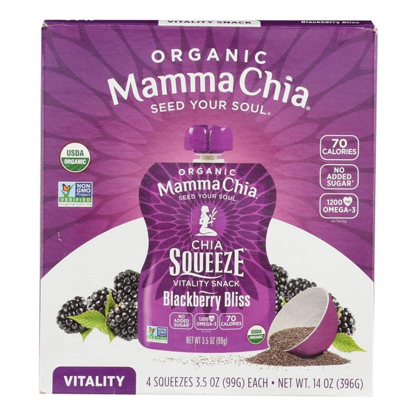 24-PACK OF PUREE FRUIT SQUEEZE BLACKBERRY BLISS