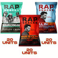 60-PACK OF Snack Potato Chip Variety Box 1 (Sour Cream + Ranch, BBQ Honey Heat, All In Hot) Rap Snacks, AI Distribution