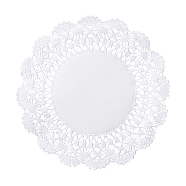 1-PACK OF DOILY LACE RND WHT 6IN