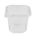 400-PACK OF Container Takeout Karat 400 ct 24 oz PET Tamper Resistant Square Container, Clear