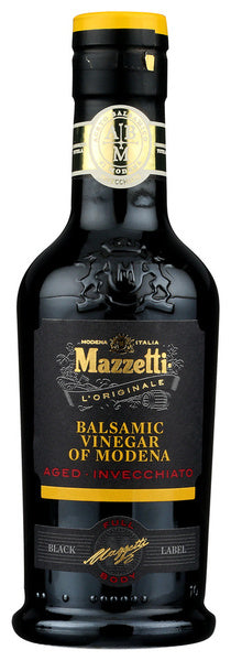 6-PACK OF VINEGAR BALSAMIC BLACK LABEL 8.45 FLUID OUNCE - CASE OF 6