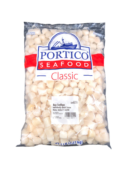5 LB-PACK OF SCALLOP IQF WTR ADD 60/80 IMP