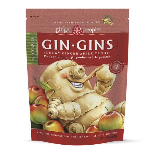 12-PACK OF GINGER CANDIED SPCY APPLE CHEW