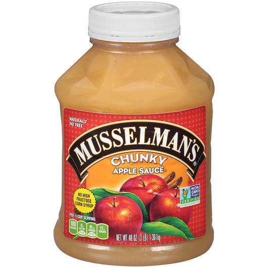 8-PACK OF Homestyle Chunky Applesauce Musselman, 8 - 48 Oz