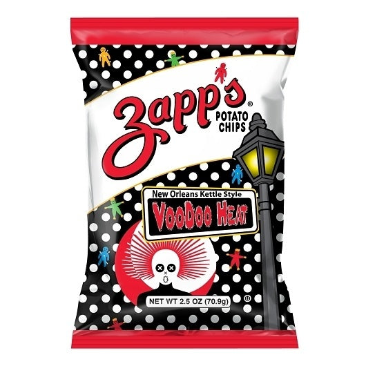 10-PACK OF Voodoo Heat Kettle Chips Zapps, 10 - 2.5 Oz