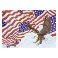 1000-PACK OF PLACEMAT PAPER PATRIOTIC FLAGS