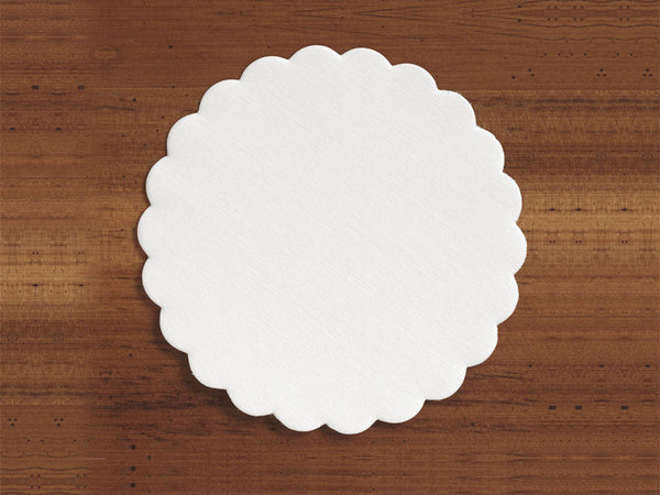 1-PACK OF COASTER PAPR WHT RND