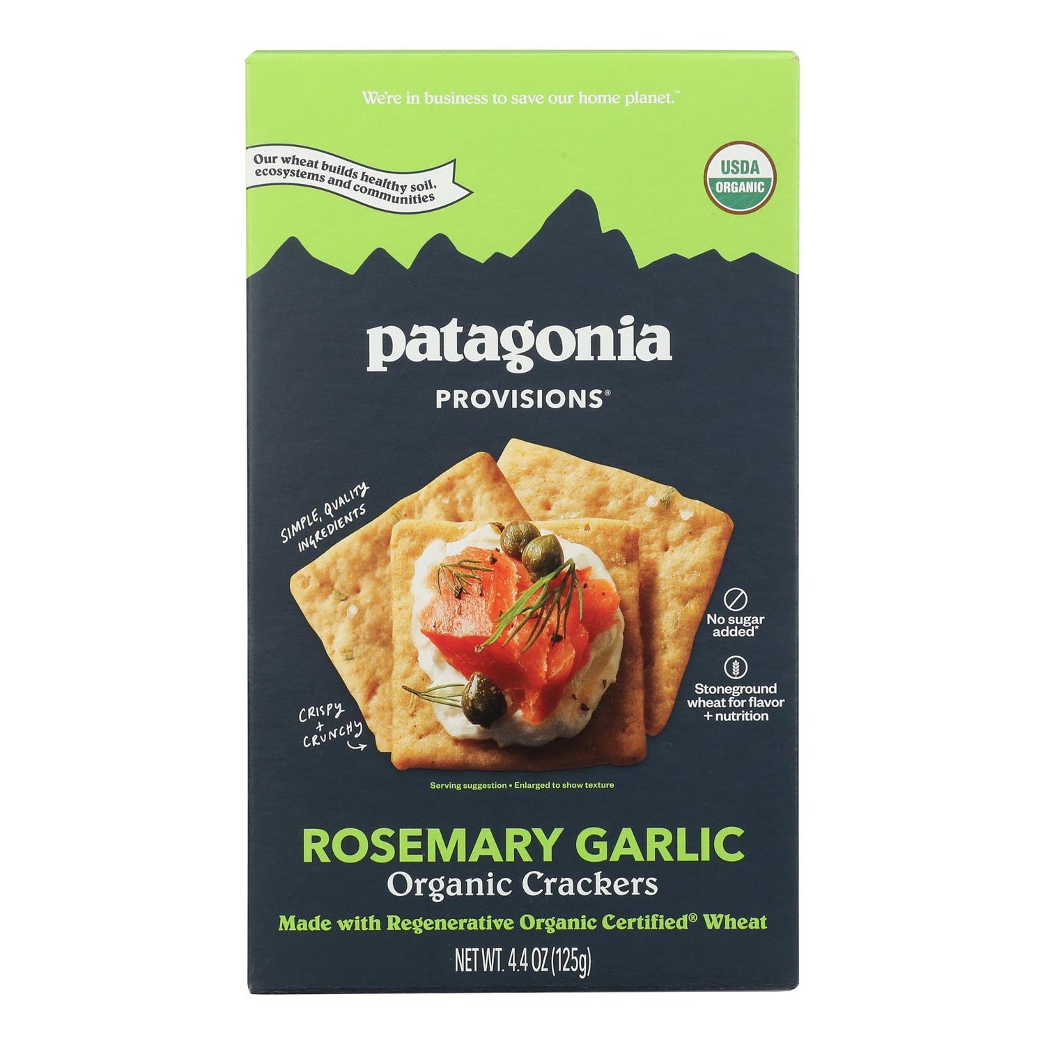 6-PACK OF CRACKER WHEAT ORGANIC ROSEMARY GARLIC