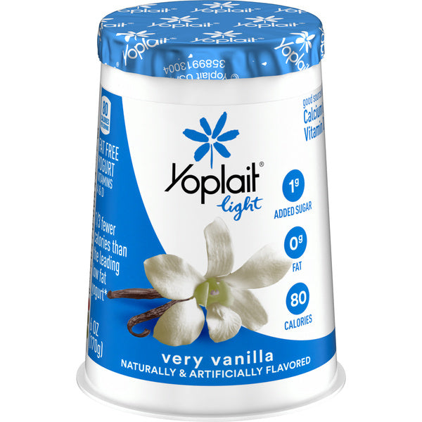 12-PACK OF YOGURT VANILLA VERY LIGHT