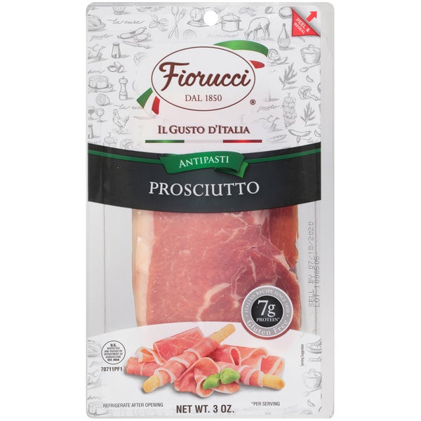 3 OZ-PACK OF HAM PROSCIUTTO SLICED DOM AGED