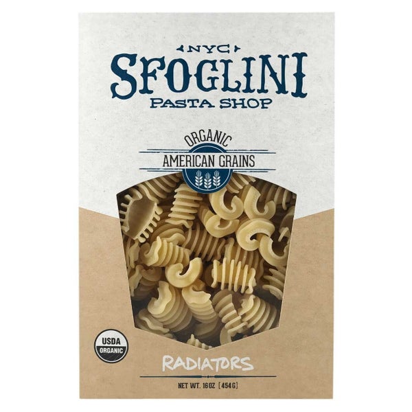 6-PACK OF Pasta Radiators Durum Semolina Organic, Sfoglini Pasta