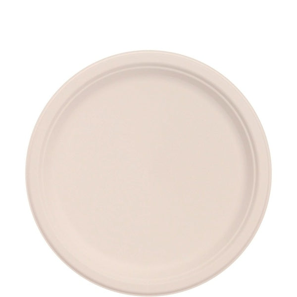 500-PACK OF Plate Pulp Dart 10FBRP1 10.2-Inch Compostable Fiber Dinnerware Plates - Eco-Friendly Natural Design (500 Plates per Carton)