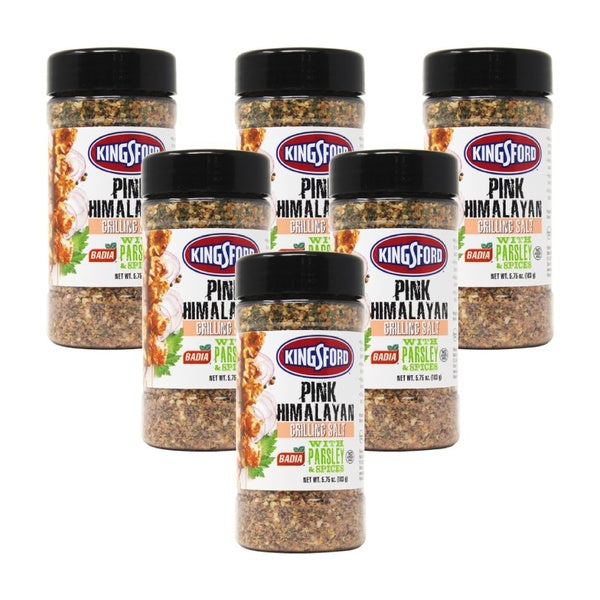 6-PACK OF Spice Salt Pink Himalayan With Parsley Kingsford Company 5.75 oz