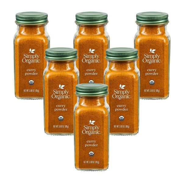 6-PACK OF Spice Curry Powder Organic Simply Organic 3 oz
