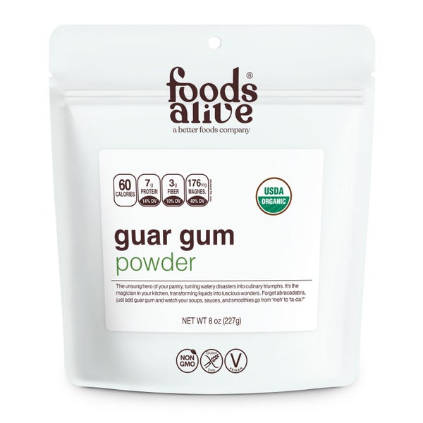 6-PACK OF Organic Guar Gum, Foods Alive