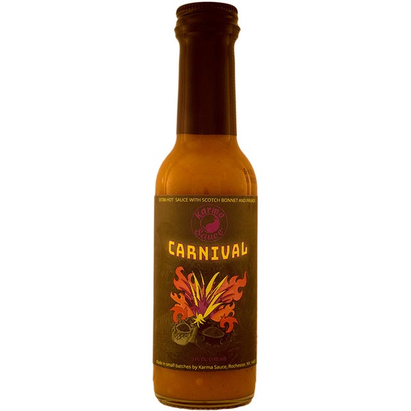 6-PACK OF Sauce Pepper Chile Carnival Hot Sauce, Karma Sauce