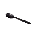1000-PACK OF Teaspoon Plastic Karat 1,000 ct PP Plastic Extra Heavy Weight Tea Spoons, Black