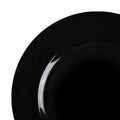 12-PACK OF Plate Dinner 13" Black Round Plastic