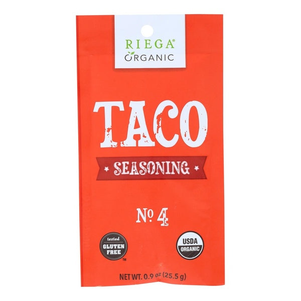 8-PACK OF Seasoning Taco Organic Riega Foods .9 oz