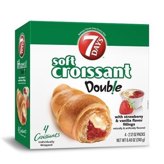4- PACK OF Strawberry & Vanilla Croissant Multipack 7 Days, 4 - 8.48 Oz