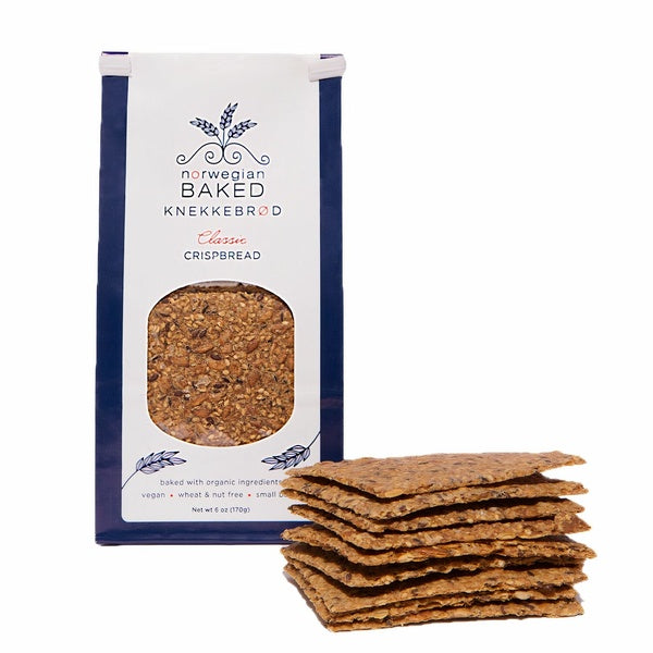 12-PACK OF Cracker Knekkebrod Classic, Norwegian Baked