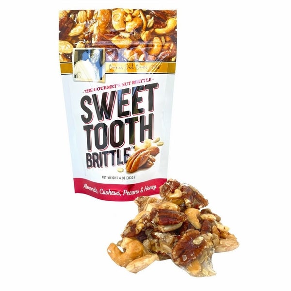 12-PACK OF Nut Clusters, Sweet Tooth Gourmet Brittle Bag, Bruce Julian