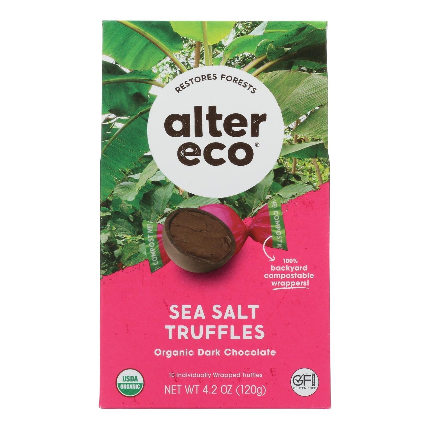 8-PACK OF TRUFFLE CHOCOLATE SEA SALT