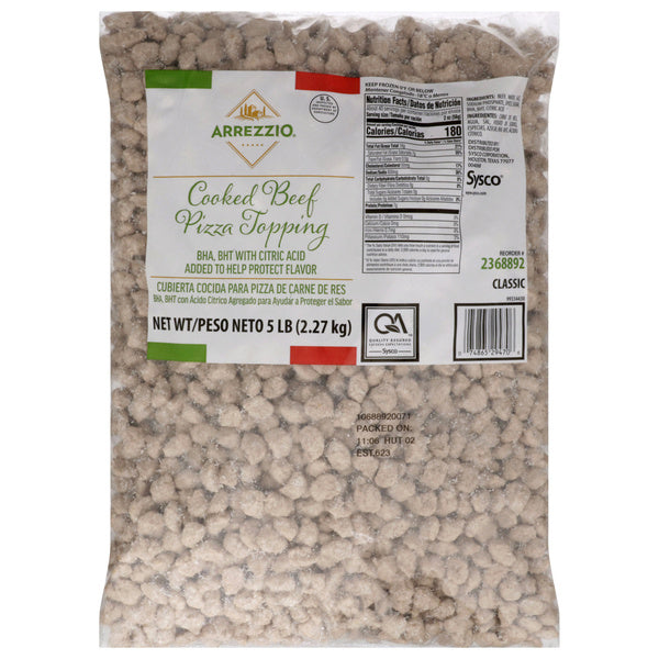 5 LB-PACK OF TOPPING PIZZA ALL BEEF 28/OZ