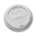 100-PACK OF Lid Dome Dixie DL9540 10 oz Hot Drink Dome Lids - White (Pack of 100) for Frothy Beverages