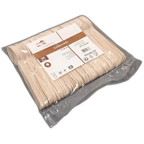 20-PACK OF SPOON WOODEN LIGHT WGHT 6.2IN