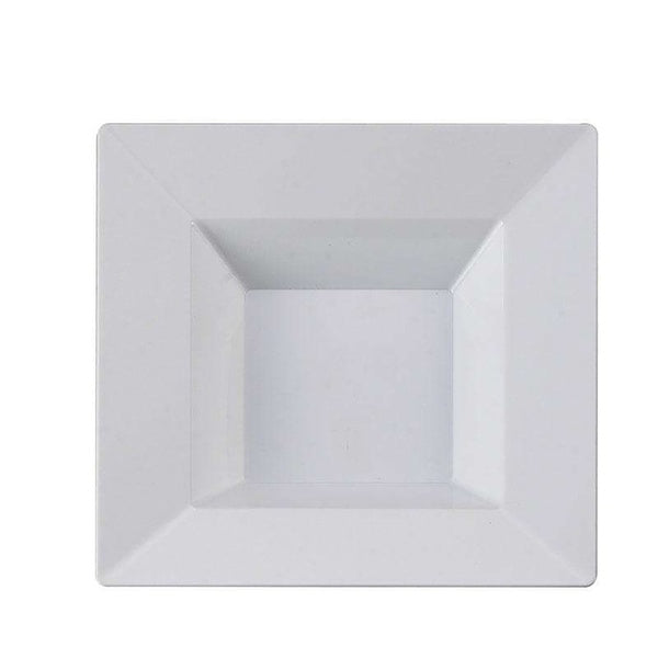 12-PACK OF Bowl Soup 12 oz. White Square Plastic