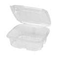 150-PACK OF Container Takeout Karat 150 sets 64 oz PET Tamper Resistant Hinged Deli Containers w/Flat Lid
