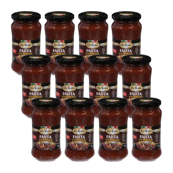 12-PACK OF Sauce Fajita Casa Martinez 12 oz