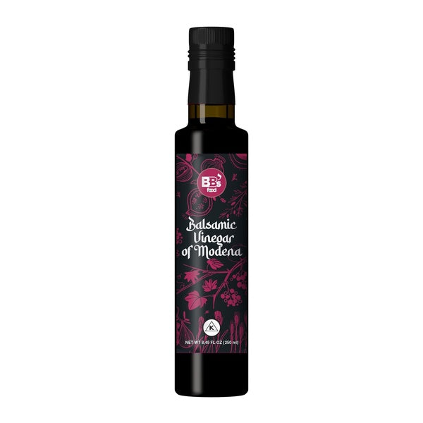 6-PACK OF Condiment Vinegar Balsamic Triangle K Balsamic vinegar of Modena 180gr