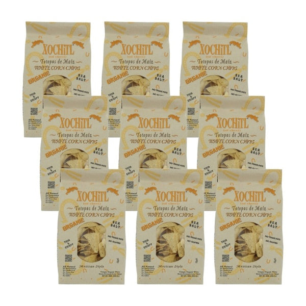 9-PACK OF Chip Corn White Organic Xochitl 16 oz