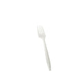 1-PACK OF FORK PLAS PP WRPD WHT