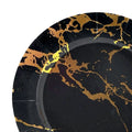 12-PACK OF Plate Paper 13" Charger Gold Marble