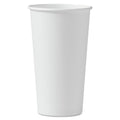 600-PACK OF Cup Paper SOLO 420W-2050 20 oz. Single-Sided Poly Paper Hot Cups - Durable and Leak-Resistant White Cups (15 Packs/Carton)