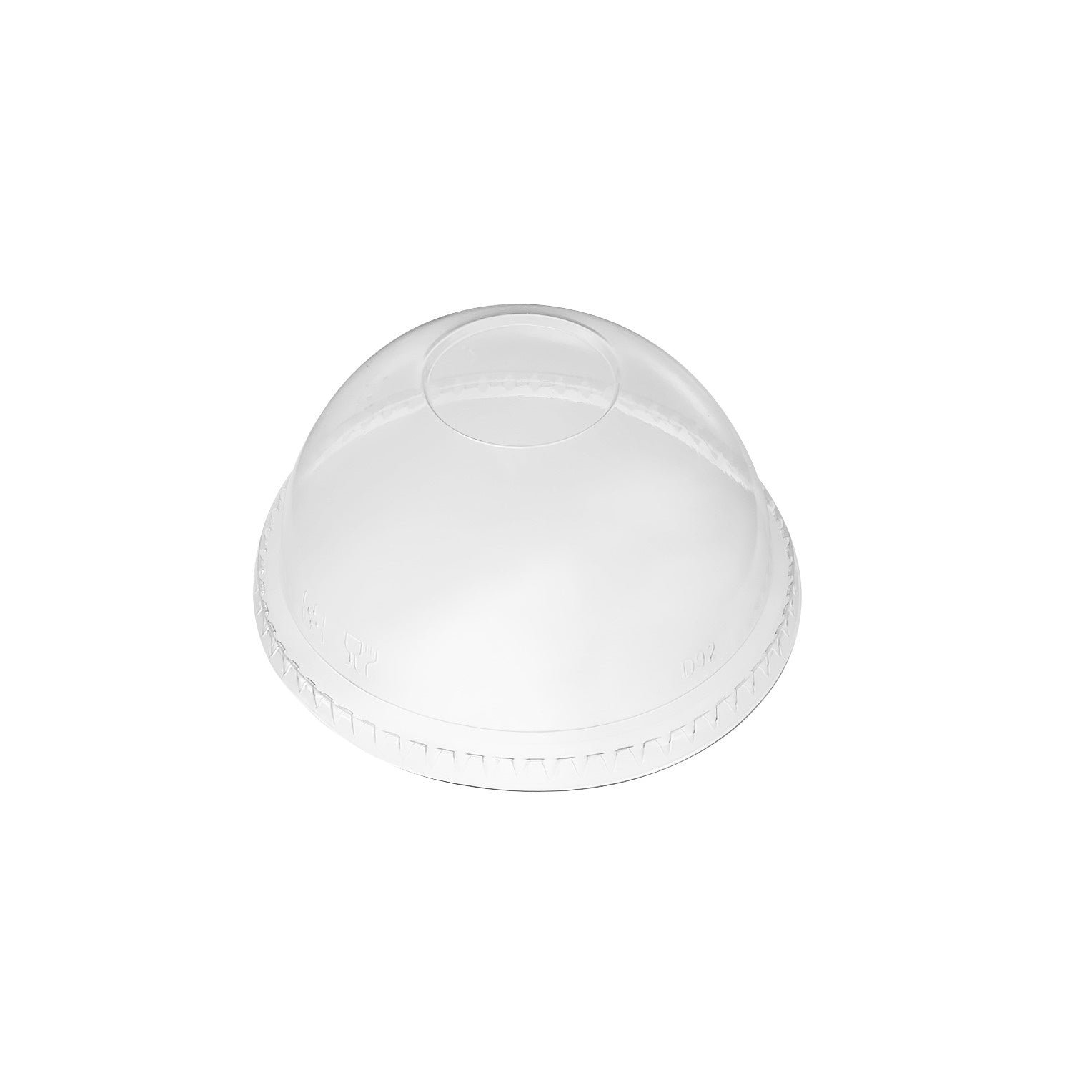 1000-PACK OF Lid Togo Karat 1,000 ct Plastic Dome Cup Lids | No Hole | PET | 92 mm | Clear